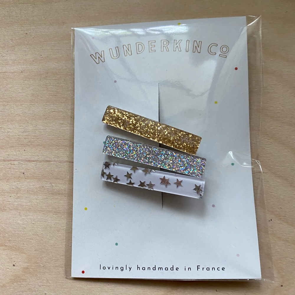 Wunderkin glitter clips set